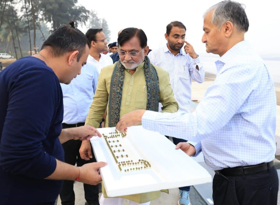 Administrator Praful Patel visits Daman, takes stock of various development-oriented and under-construction works