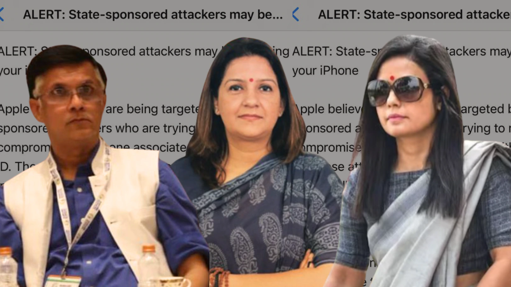 Government's eye on opposition: Apple warns 11 including Shashi Tharoor, Mahua, Raghav, Owaisi about hacking
