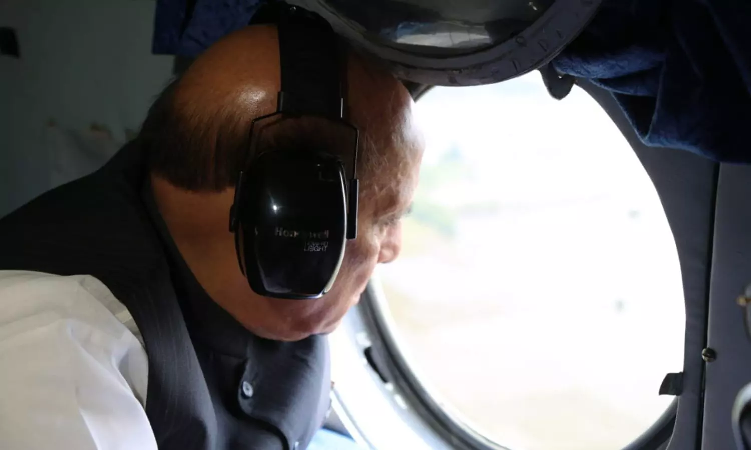 RM Rajnath Singh conducts aerial survey of areas ravaged by Cyclone Michuang in-and-around Chennai