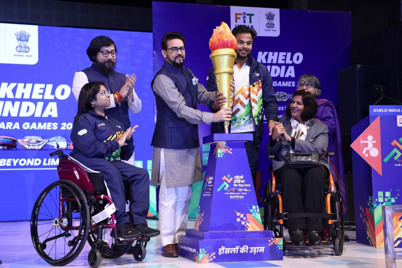 Union Sports Minister Anurag Singh Thakur declares first-ever Khelo India Para Games 2023 open at dazzling ceremony 
