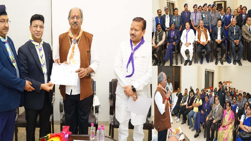 Education Minister Shri Brijmohan Aggarwal became the President of Bharat Scout and Guide Chhattisgarh Unit
