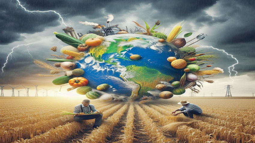 Agricultural production is declining due to climate change
