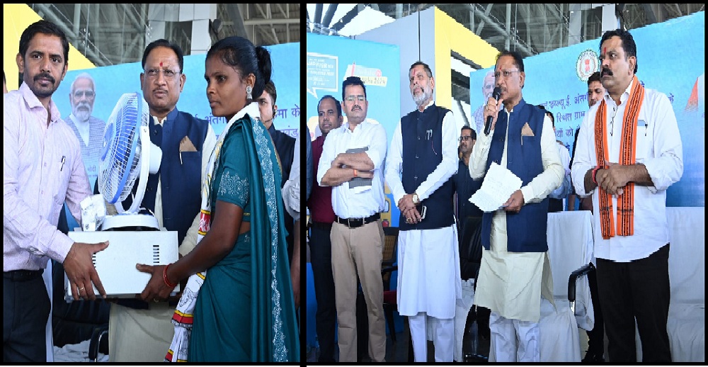 Chhattisgarh: CM Sai distributed solar home light plant to 50 students of remote area of ​​Sukma, said- complete development of Bastar is our priority