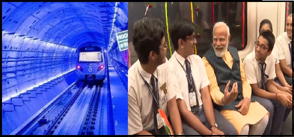 PM Modi inaugurated the country's first underwater metro in Kolkata, also virtually inaugurated Agra Metro