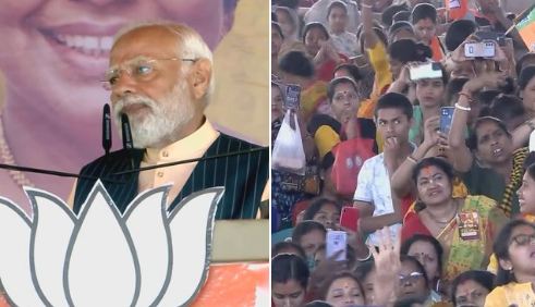 PM Modi targeted Mamata government, said- Bengal government is busy in saving the main accused of Sandeshkhali