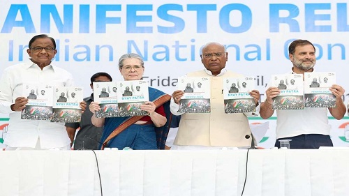 Congress Unveils 'Nyay Patra' Manifesto: A Vision for Social Justice and Equality