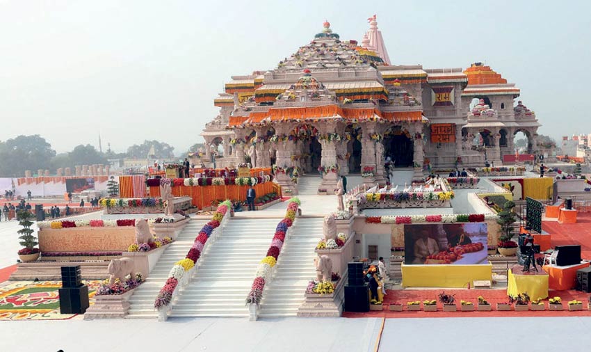 The newly constructed Shri Ram temple in Ayodhya gave a message to the Indian society.