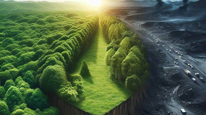 forest development or destruction