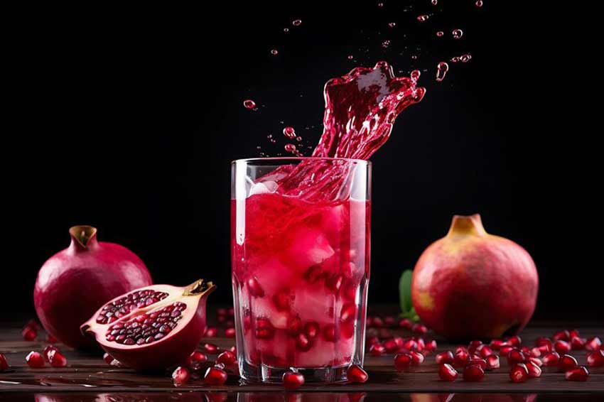 Pomegranate juice powerhouse of energy