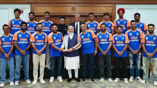 Prime Minister Narendra Modi Meets T-20 World Cup Champions: A Celebration of Victory and Pride