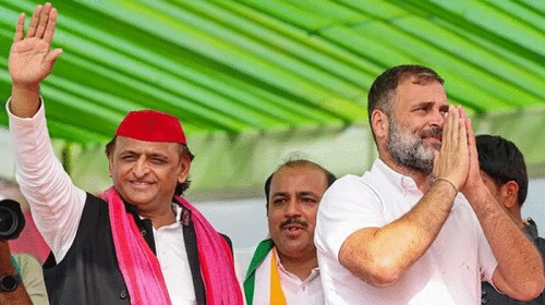 SP and Congress to Fight Together in UP Assembly By-Elections Post 2024 Lok Sabha Success