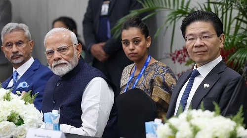 Prime Ministers Modi Visits Semiconductor Industry in Singapore