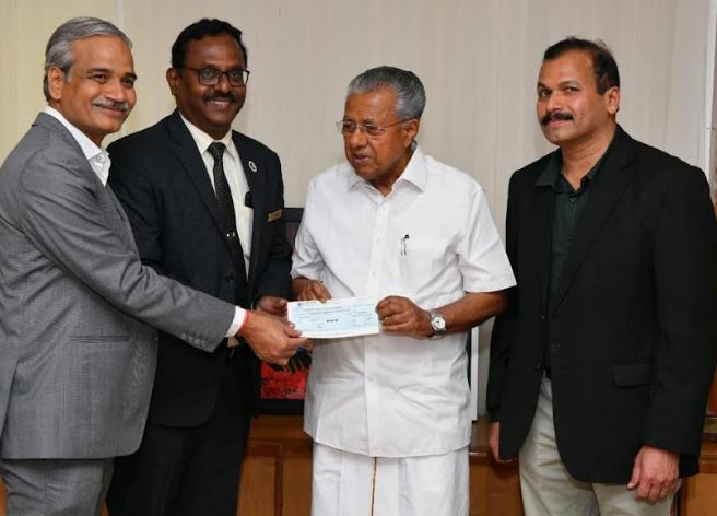 BEL contributes Rs. 1.89 Cr to Kerala Flood Relief