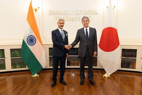 EAM Dr S Jaishankar Discusses Bilateral Cooperation and Quad Developments with Japanese and Australian Counterparts