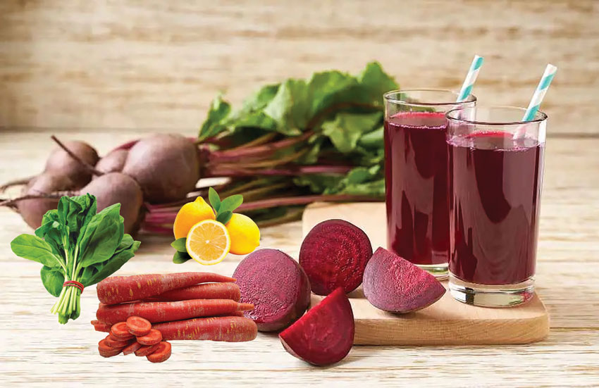 Vegetable juice beneficial for fatty liver
