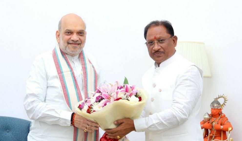 Chhattisgarh CM Sai met Home Minister Amit Shah, discussed the government's strict action against Naxalism, know the full news