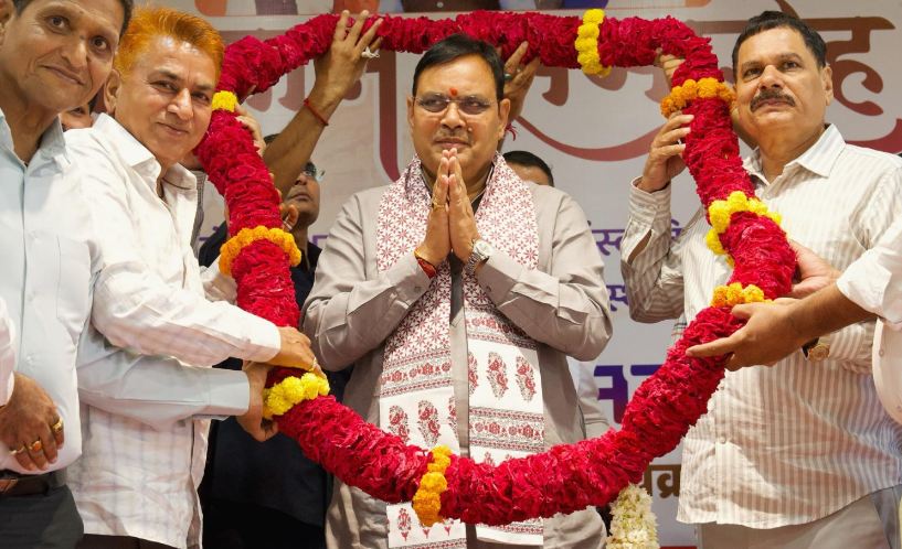 Rajasthan CM Bhajanlal Sharma visited Gujarat, said- Rajasthan is the land of power and devotion
