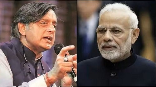   Tharoor Hails Modi as “Prime Asset for India”, Ruffling Feathers in Congress Ranks  