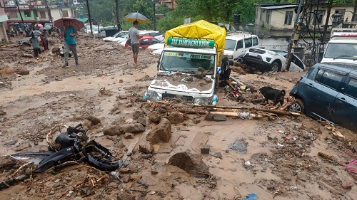 Torrential Rains Wreak Havoc in Himachal Pradesh, Trigger Flash Floods and Landslides in Mandi