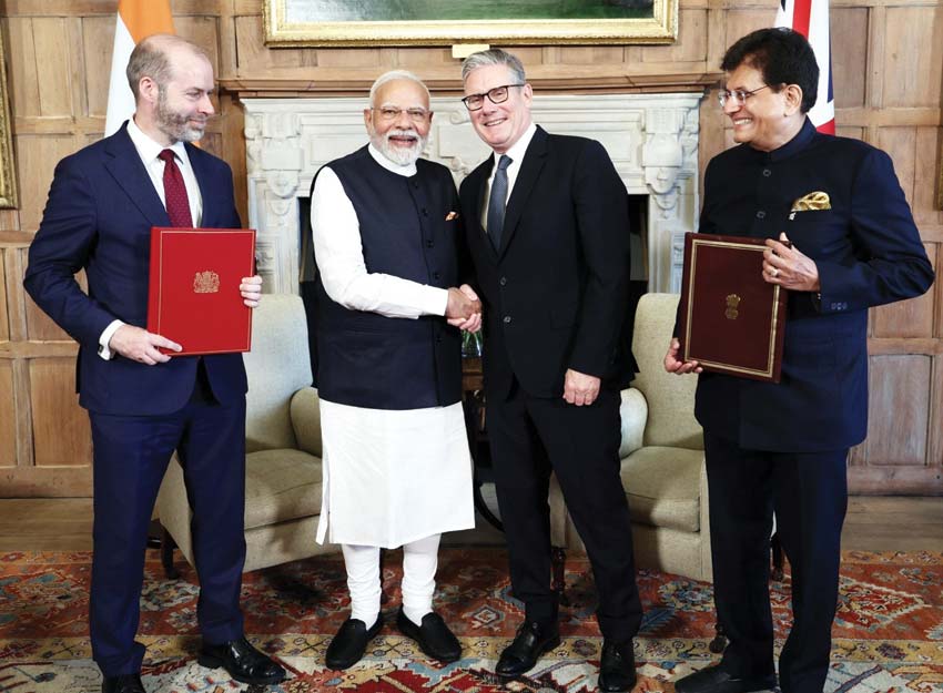 Free trade agreement between India and UK will increase foreign trade