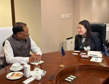 During his Japan visit, CM Sai met NTT Limited CEO Kayo Ito in Tokyo; discussed digital and advanced IT and technology-based investment in the state