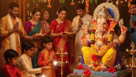 Lord Ganesha is the God of wisdom, intelligence, knowledge, skill, strength and courage