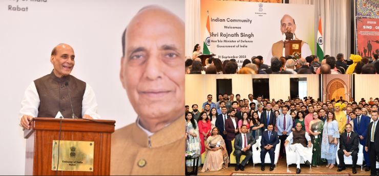 Raksha Mantri Interacts with Indian Diaspora in Morocco; Highlights India’s Restraint & Resolve in Operation Sindoor