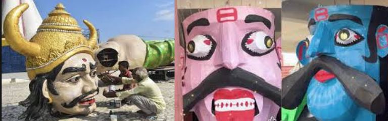 A ban was imposed three days ago in Ayodhya on the burning of a 240-foot-tall Ravana, citing security as the primary reason