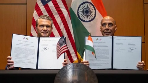 US and India Forge Decade-Long Defence Partnership in 