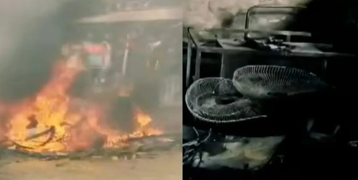 Violence against SIR in West Bengal, vandalism and arson at BDO office