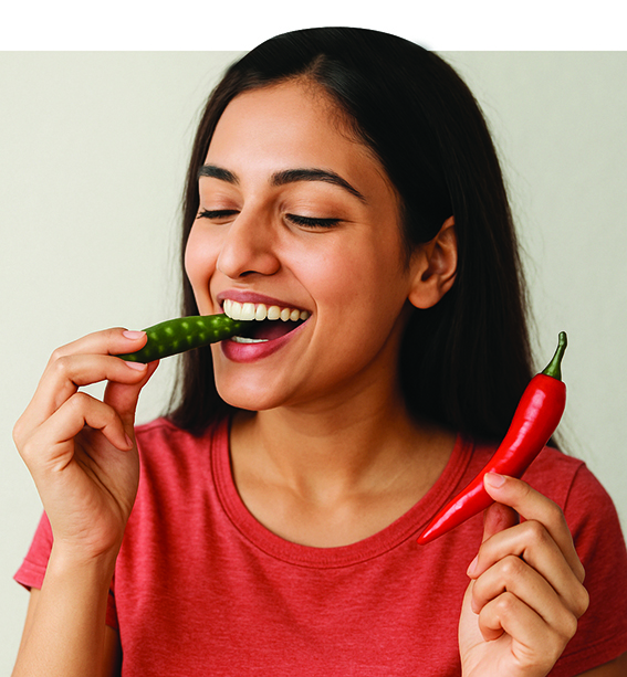 Which chilli is more beneficial, green or red?