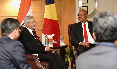 Jaishankar Meets Seychelles President, Emphasises Maritime Cooperation and MAHASAGAR Vision