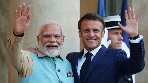 Modi Welcomes Macron to India; Key Talks on Defence, Technology and Strategic Partnership in Focus
