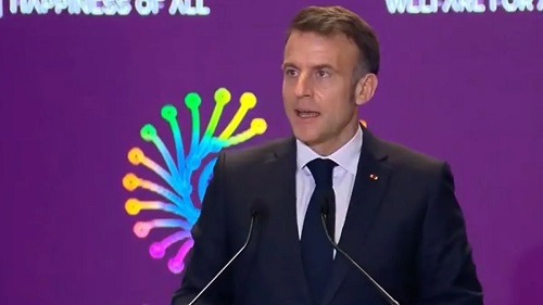 Macron at AI Summit in Delhi: Hails India’s Digital Leap, Proposes Social Media Ban for Under-15s