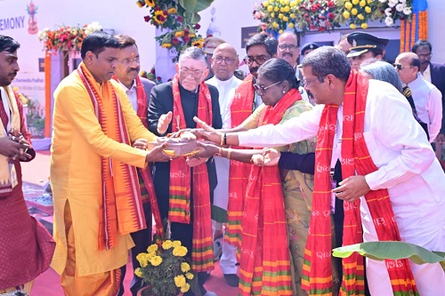 President Droupadi Murmu Lays Foundation Stone of Shri Jagannath Temple in Jharkhand