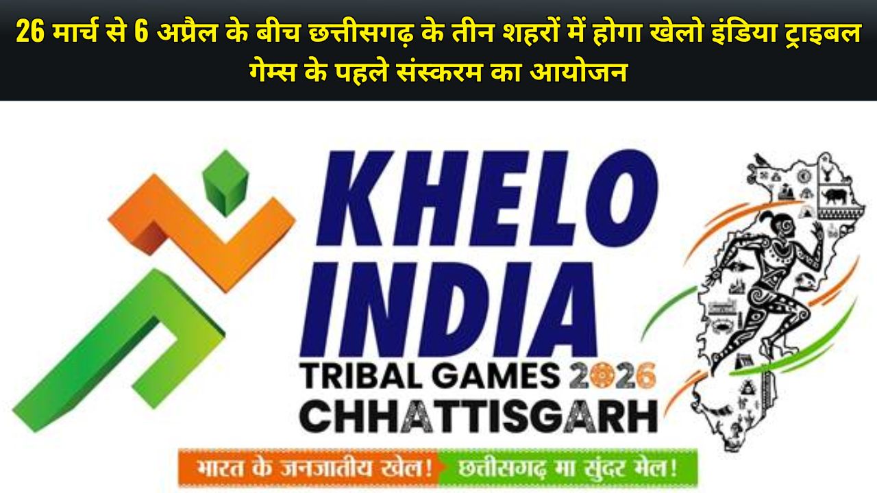 The first edition of Khelo India Tribal Games will be organised in three cities of Chhattisgarh between 26 March and 6 April - Sports Minister Dr. Mansukh Mandaviya