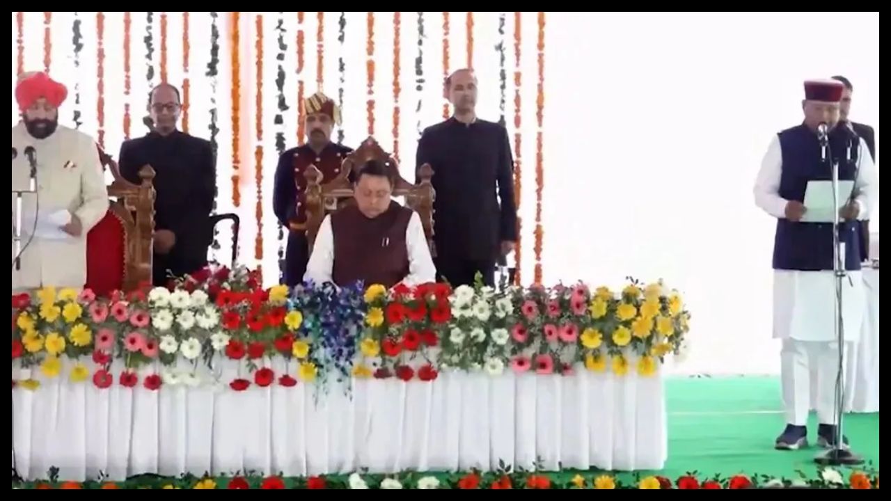 Dhami cabinet expanded in Uttarakhand, 5 MLAs took oath as ministers
