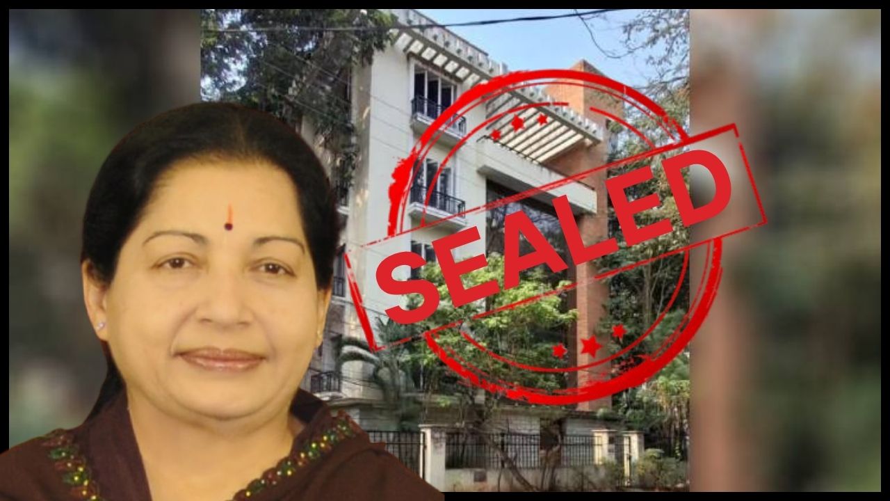 Former Tamil Nadu Chief Minister and late leader Jayalalithaa's house sealed for non-payment of property tax of Rs 1.5 crore
