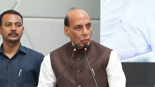 Rajnath Singh Warns Pakistan of ‘Unprecedented’ Response, Highlights India’s Strong Anti-Terror Stance