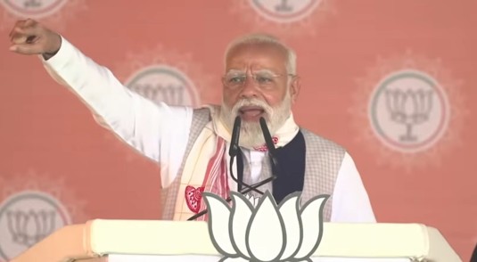PM Modi roared in Barpeta, Assam, saying, 