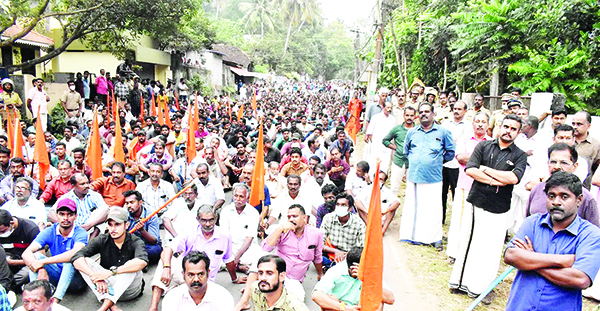 Red Turning  Saffron in Kerala