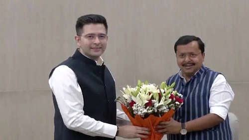 Raghav Chadha, Ashok Mittal and Sandeep Pathak enter BJP fold in presence of Nitin Nabin  