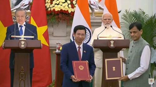 India, Vietnam Deepen Strategic Ties with Key MoUs Across Technology, Trade and Culture