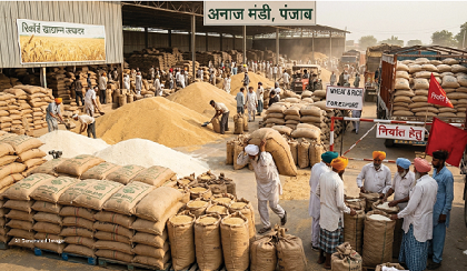 Despite record food grain production in India, will wheat and rice exports be banned again?