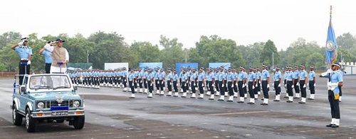 Raksha Mantri reviews Combined Graduation Parade of 217 Course at Air Force Academy, Dundigal