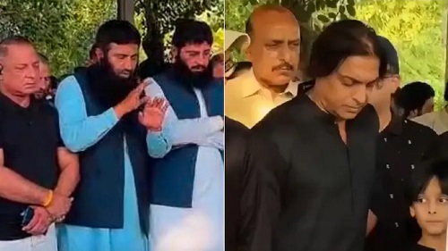 Controversy Erupts After Alleged Lashkar Proxies Attend Shoaib Akhtar's Brother's Funeral  