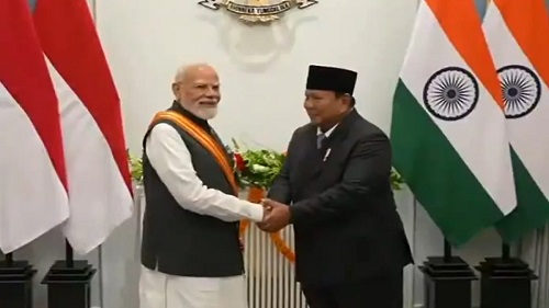 PM Modi Conferred Indonesia’s Highest Civilian Honour ‘Bintang Adipurna’ by President Prabowo Subianto