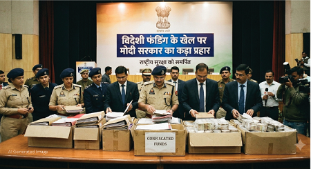 Modi government's stern crackdown on the foreign funding game.