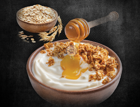 Oats and honey for glowing skin