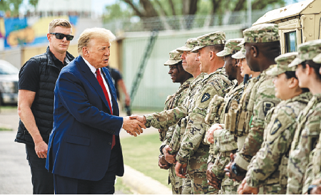 Trump and his Soldiers